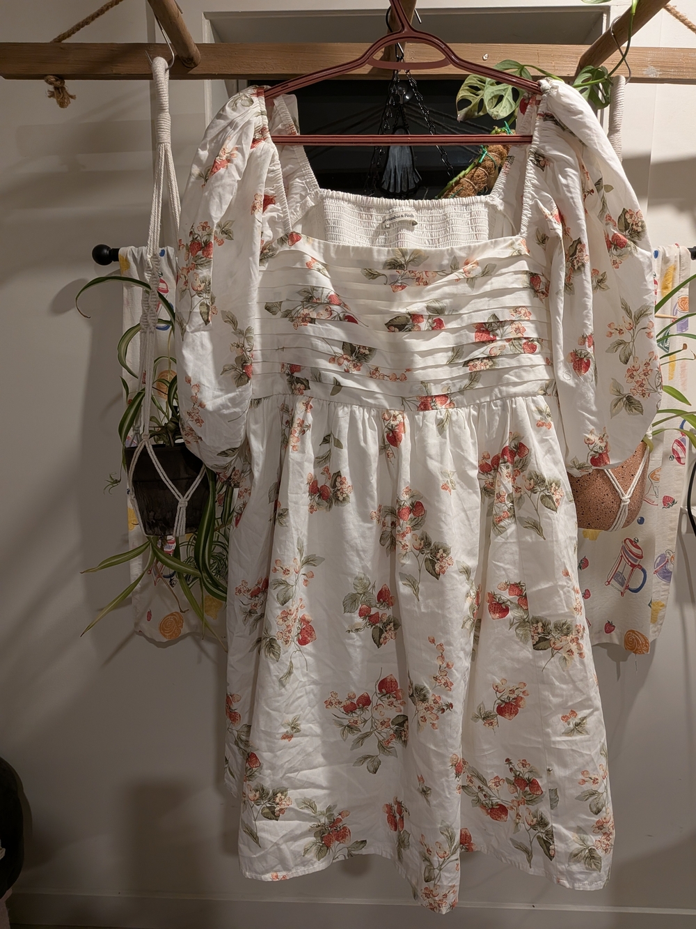 The A&F Emerson Poplin Puff Sleeve Mini Dress